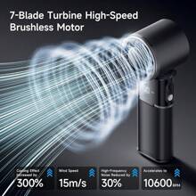 SULVGO Ventilatore da raffreddamento a semiconduttore ultra portatile con cavo di prolunga integrato e batteria ad alta capacità da 9000mAh, in grado di caricare il telefono in qualsiasi momento, ventilatore palmare ad alta velocità, versatile ventilatore a 100 velocità e 11000 giri/min, ventilatore pieghevole e da collo adatto per famiglia, viaggio e scuola, regalo per il fidanzato, la fidanzata, il miglior amico