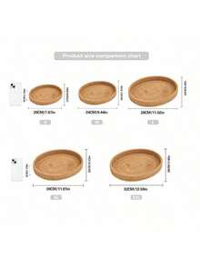 1pc Handwoven Rattan Oval Tray, Japanese Style Convenient Snack/Fruit Serving Platter, Storage Basket, Suitable For Storage, Decoration, Countryside Home Decor, Flower/Candle Holder, Holiday Accessory, Birthday Party Supplies - Mocha Brown - View 3