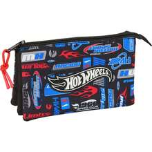 Mattel Hot Wheels School Pencil Case For Boys And Girls - ثلاثي عادي - مشاهدة 2