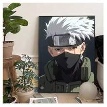 bandai 1 Stück gerahmtes japanisches klassisches, populäres, temperamentvolles Fantasy Anime Cover Art Poster, retro Malerei Cartoon Leinwand Hochauflösender Druck Wandkunst, moderne minimalistische Wohnzimmer Schlafzimmer Studenten-Wohnheim Bar Café Spielhallen Raum Wanddekoration Heimdekoration ästhetische Kunstbilder