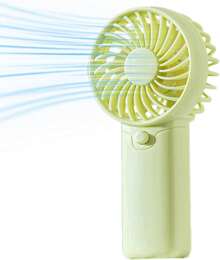AAA Battery Powered On Fan Small Portable Battery Powered Fans With 1Speeds, 5'' Quiet Personal Fan For Bed, Camping, Outdoor,Wireless Desk Fan,No Battery Configured (Green)