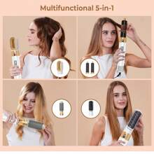 "Your 5-In-1 Hair Essential – Blow Dry, Curl & Straighten Anywhere!"