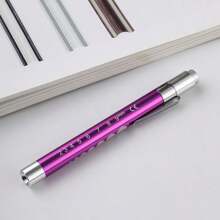 1pc Medical Pen Light, Reusable LED Medical Pen Flashlight With Pupil Scale Measuring Tape And Ruler For Nursing Students, White Light, Warm Light For Nurses, Students, Doctors Daily Use Pocket Nurse Aluminum Pen Light ,Dry Battery Power Supply(Batteries Not Included),Birthday Gifts, Graduation Season Gifts