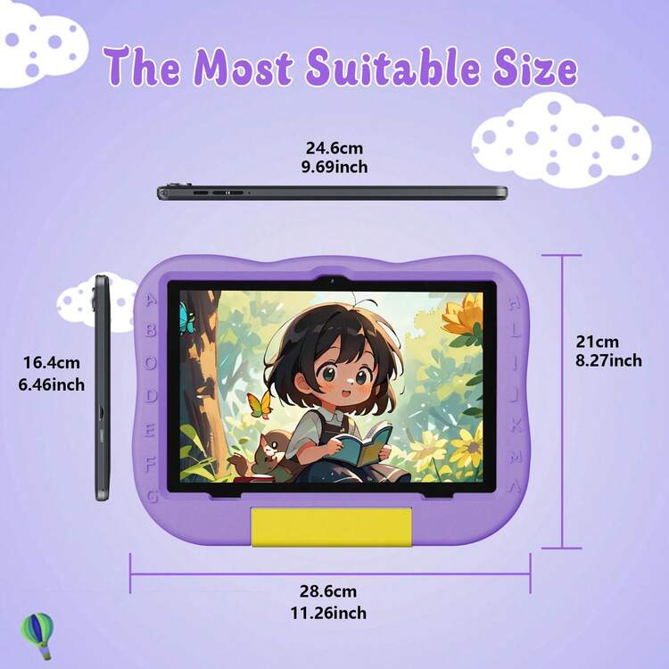 Qetupa 2025年の10.1インチAndroid 14子供用タブレットの最新版は