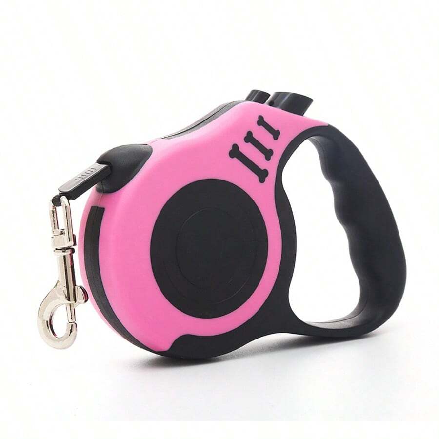 Retractable Leash 3/5 Meters Pets Dogs Cats Resistant With Lock Up To 11.33kg - 粉色 - 查看 1