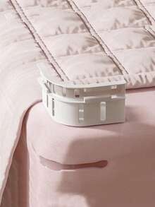 4 件套可锁床单支架、转角床单支架、防滑床单夹、床垫绑带、适用于大多数床单尺寸、防滑床单支架，可将床单牢固固定到位 - 彩色 - 查看 4