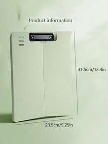 1pc High-Quality Foldable Clipboard, A4 File Folder, Thick Student PP Writing Board Pad, Drawing Board, With Pen Clip, Exam Paper Clip, Meeting Record Clip, Office File Clip, Electroplated Metal Clamp, Multi-Function Binder, 2-Gear Adjustable Vertical Secretary Clip, Muted Color, Fresh And Simple Color, Expansion Reading Clip, Business Office, Back To School / Graduation Season Gift,School Supplies