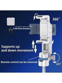 40cm Mini Selfie Stick Handhold Selfie Tripod With Wireless Remote Selfie Stick, Extendable 360°Rotating Mount Selfie Sticks For Cell Phones With Compatible With IPhone/Compatible With Samsung/Android, Perfect For Concerts, Travel, Hiking And Live Streaming For Summer Vacation, Travel, Outdoor Activities, Live Streaming, Stable Recording - Multicolor - View 7