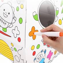 Suministros DIY de graffiti 3D para niños (pintables, ensamblables), papelería de artes y manualidades, desarrolla habilidades prácticas, bolígrafos de colores para dibujar y reescribir, adecuado para interiores/exteriores, útiles escolares, juego de graffiti, suministros de pintura creativa, gran regalo para niños de vuelta al colegio, fiestas, cumpleaños