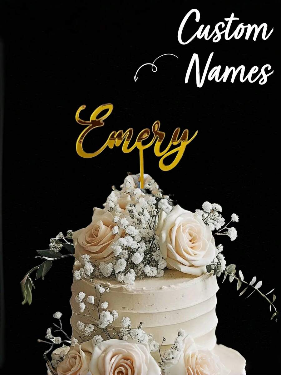 كعكة عيد الميلاد المخصصة اسم الحامل / أكريليك / خشبي ، لوحة ديكور كعكة استحمام الطفل المخصصة ، حامل كعكة الاسم ، كعكة الزفاف المخصصة ، ديكورات الكعك ، هدية عيد الحب ، هدية للأم ، هدية للأصدقاء ، ديكور المنزل ، ديكورات ، هدية شخصية ، هدية مخصصة