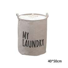 1 件大号防水可折叠日式织物衣物收纳篮，适用于家庭、玩具、洗衣整理装饰品、节日装饰、房间装饰、家居装饰、卧室装饰、收纳盒、家居收纳、女式白色 T 恤、女式黑色裤子、女士冬装、连衣裙 - 灰色 - 查看 14