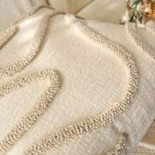 1 件极简波西米亚风格刺绣抱枕套，45*45 厘米，家用沙发装饰靠垫套，公寓枕套，床上用品配件