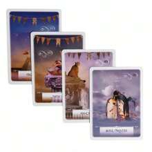 Unisex Neo-Minimalist Archetype Navigation System - Celestial Allegory Cards With Violet Stellar Semiotics For Executive Epiphany Retreats