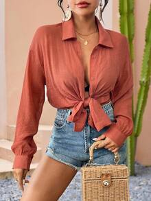 LanaWest Kimono de verano para la playa con botones frontales y hombros caídos