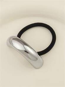 1 cái/2 cái Dây buộc tóc bằng hợp kim hình học cho nữ, Phụ kiện tóc cao cấp thanh lịch cho tóc đuôi ngựa, búi tóc, Phù hợp với trang phục thường ngày tối giản, Trang phục hàng ngày, Trang trí tóc, Phong cách Bohemian, Dây buộc tóc, Phụ kiện tóc - Nhiều màu - Xem 18