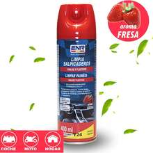 ENR Limpia Salpicaderos Coche, Limpiador Tapiceria Coche, Limpiador Abrillantador de Interiores Coche,Productos Limpieza Coche,Premium Detail,Más vendido Producto estrella--400ml - Fresa x2 - Ver 3