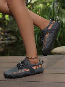 跨境户外游泳鞋涉水鞋男女水鞋潜水鞋沙滩浮潜鞋骑行登山五指鞋 - 深灰色 - 查看 3