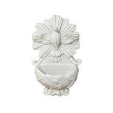 Holy Water Font Holy Spirit 16cm Hanging Wall Decoration - White - View 2