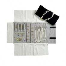 Foldable Velvet Jewelry Storage Pouch, Portable Travel Organizer For Rings, Earrings, Pendants, Necklaces, Bracelets - Storage Bag - View 10