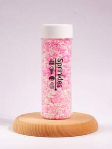 Pink Sprinkles, Round Pearl Sugar, Suitable For Cake Decoration, Ice Cream, Cupcakes, Baking, Cake Decoration, Ideal For Wedding, Birthday Party, Christmas Party Dessert Decoration - Pink - View 8