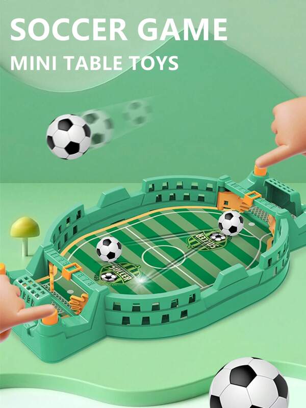 NEUSNEY 1 Stück Mini Tischkicker für 2 Spieler, interaktiver Tisch-Fußballtisch-Spielzeug für Kinder, zufälliges Zubehör enthalten, Geschenk für Jungen und Mädchen