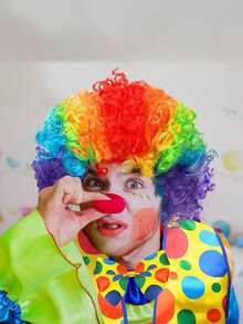 1pc Colorful Clown Wig, Suitable For Various Parties And Cosplay