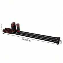 1 Piece Black Leg Stretcher, Ligament Stretching Trainer, Foldable Design. Equipped With Hand And Foot Grips To Ensure Stability During Exercise. - Black - View 7