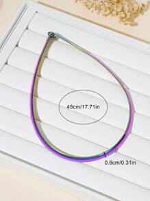 1 Stück 8mm Omega Halskette für Frauen, europäischer & amerikanischer grenzüberschreitender beliebter minimalistischer Stil für Frauen, Alltagshalskette