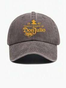 1pc Don Julio 1942 Tequila Baseball Cap - Black Western Style Sun Hat With Orange & Design, Comfortable And Breathable Universal Truck Driver Hats For Both Men And Women, Retro Solid-Colored Dad Hats - Multicolor - View 11