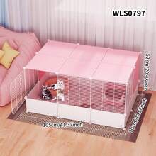 室内宠物围栏狗幼犬猫用围栏，免费空间家用笼子，适用于博美犬泰迪柯基犬小猫小动物 - 彩色 - 查看 11