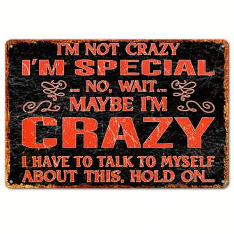 1pc Retro Metal Sign, Sarcastic Tin Sign, Wall Art Decor, Vintage Garage Wall Decor, Restaurant Decoration, Cafe Bar Club Living Room Wall Decor Plaque