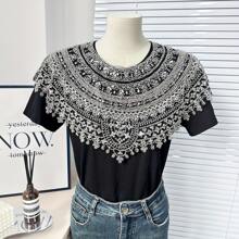 Floral Embroidery DIY Set: Sequin Hollow-Out Embroidered Shawl & Cuffs, Costume Accessory For Evening Gown, Cheongsam, Can DIY Garment