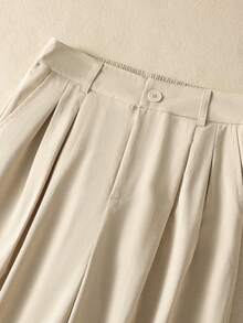 Women's Fashionable Zipper Fly Wide Leg Pants, Suitable For Spring & Summer - Multicolor - View 5