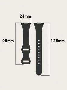 1قطعة حزام ساعة ذكية من السيليكون قابل للفصل ذو لون أحادي للجنسين، مناسب للاستخدام في ساعات هواوي 34 برو، للارتداء طوال اليوم