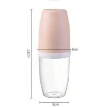 1pc Couple Creative Toothbrush And Mouthwash Mug Set With Lid, Portable Travel Toothbrush Holder, Durable Plastic, Suitable For Toothbrush Storage