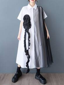 Women Midi Dresses - White - View 2