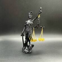 1 Stück kreative Lady Justice Resin Kunstfigur, moderne Heim-Dekoration Skulptur für Wohnzimmer, Schlafzimmer, Arbeitszimmer, Eingang, Tisch