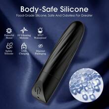 Vibrador tipo bala recargable por USB, estimulador clitoriano, masturbador con vibración para masaje vaginal, juguete sexual para mujeres
