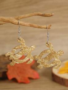 新款波西米亚复古手工椰子壳耳环，时尚百搭