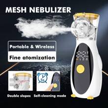 Portable Nebulizer For Adults And Children, Handheld Grid Nebulizer For Breathing Problems, Suitable For Travel And Home Use, Compact And Easy To Use Nebulizer Humidifier