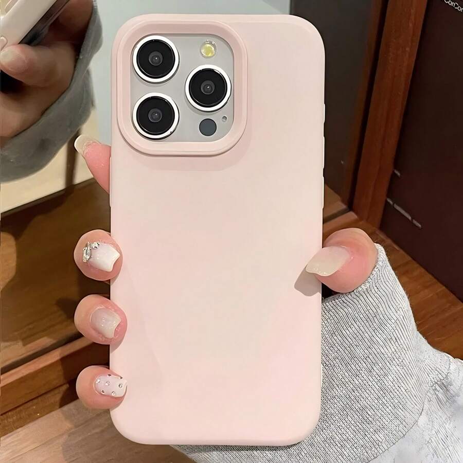 泡泡糖般保护！丝滑液体保护壳 – 超大摄像头孔 & 柔软回弹技术，兼容 ，防水防震防摔防刮花 - 粉色 - 查看 1