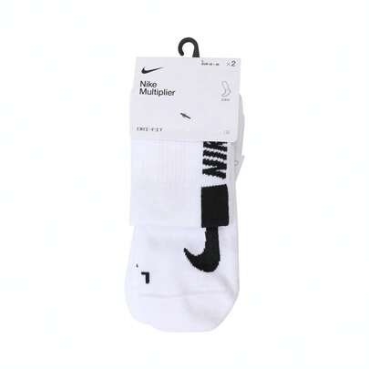 Nike 男女U NK MLTPLIER ANKLE 2PR襪子長襪優惠裝SX7556-100