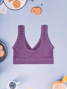 5件套无缝大码运动文胸，纯色 - 彩色 - 查看 2