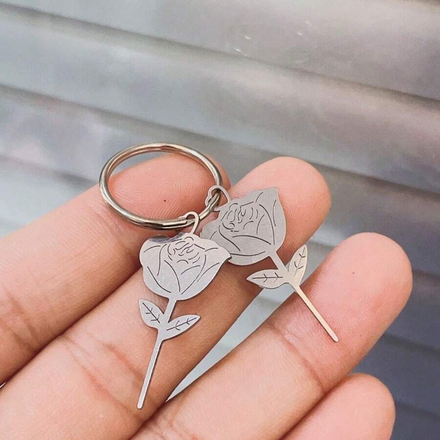 (2 Needles + 1 Ring) Rose Stainless Steel Mobile Phone Card Needle SIM Card Pick-Up Needle SIM Card Pick-Up Needle - Grey - View 1