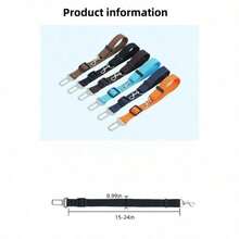 1PC Pet Car Leash & Safety Harness - Decorative Dog Collar For Car Travel Protection, Adjustable Vehicle Safety Belt For Shiba Inu, Puppy Auto Accessories