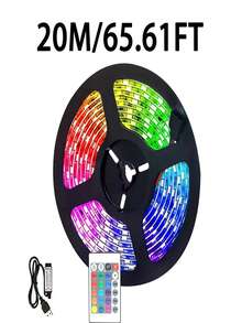 RGB LED Strip Lights, TV Backlight With 24-Key Remote And Wireless Control, Suitable For Gaming, Bedroom, Party, Kitchen, Living Room, Holiday, Christmas, Ceiling, Wall, Indoor And Outdoor Decor, Party Supplies, Home Decor, Christmas Gift, Graduation Gift, Birthday Gift, Halloween Decor, Party Mood Lighting - Multicolor - View 14
