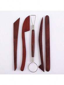 42pcs/Set Clay Sculpting Tools, Includes Ceramic Sculpting Knife, Apron, Clay Shaping Tools, Detailing Needles, Storage Bag