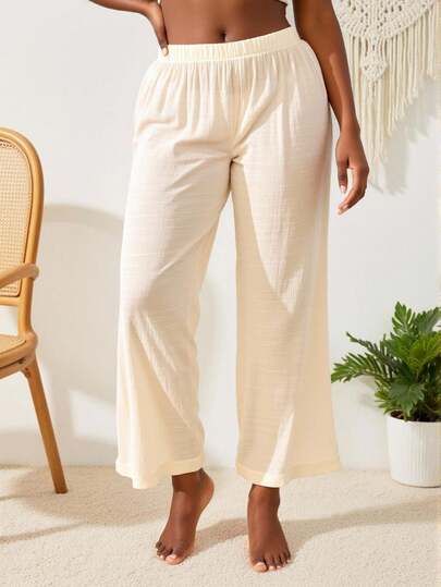 Slaydiva 女式大码休闲纯色上衣和裤子套装