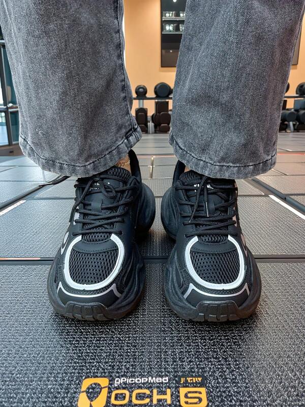 2025 Wiosna Nowe Damskie Grube Vintage Grube Trampki, Uniwersalne Platformowe Casual Trampki Dla Małych Wzrostów, Styl Uliczny