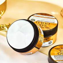 Miss Vanessa crema blanqueadora 24K GOLD brillo múltiple 1 pieza hidratante iluminador suaviza piel uniforma tono fórmula avanzada piel blanca sedosa beauty night cream - Blanco - Ver 5
